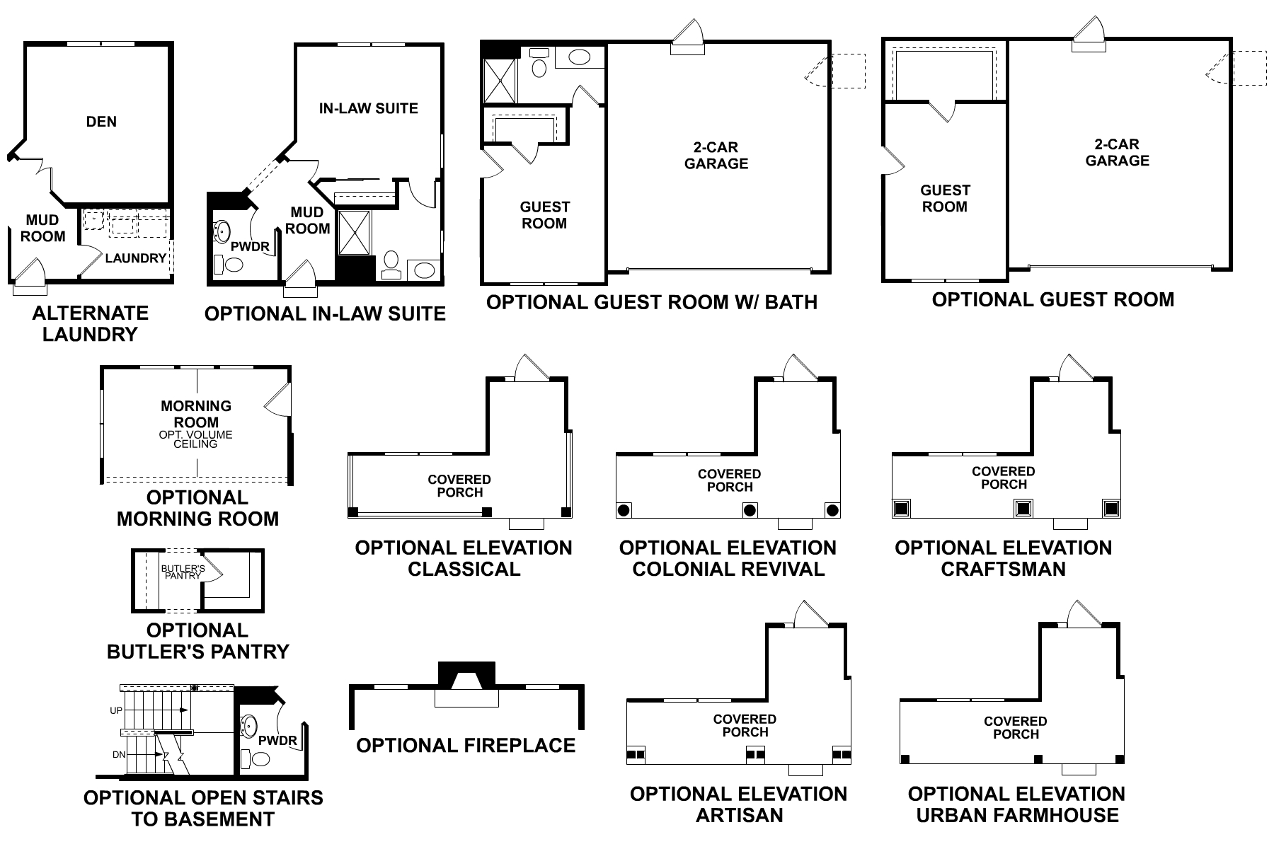 Hudson Main Floor Options