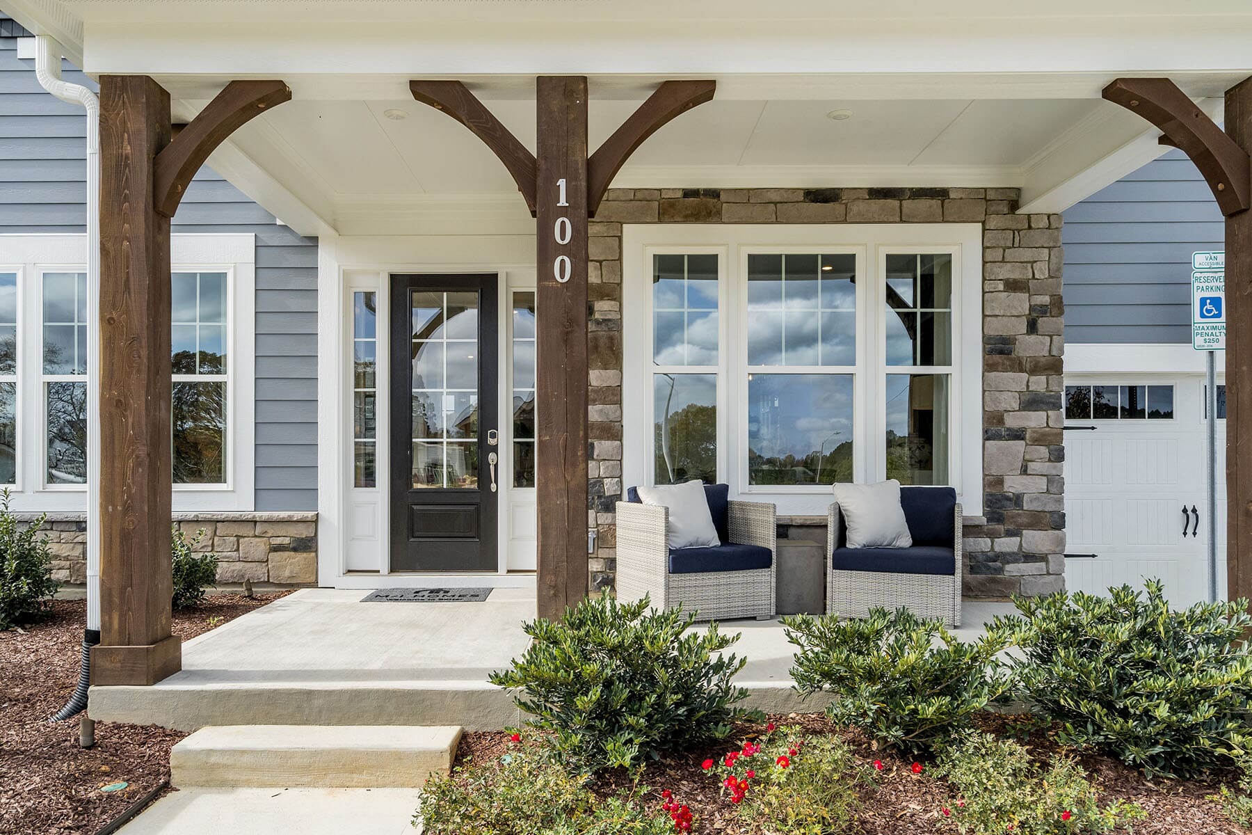 Front Porch With Two Chairs