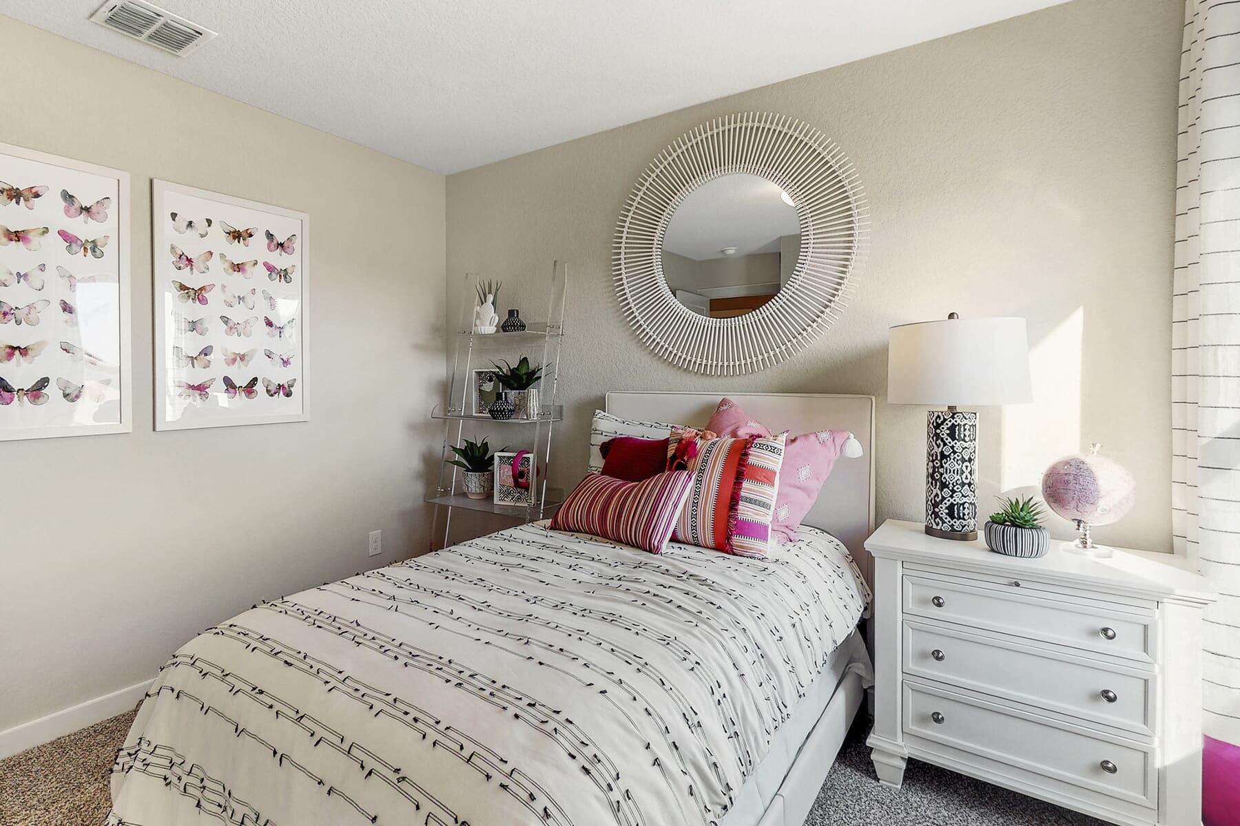Bedroom With Side Table Décor